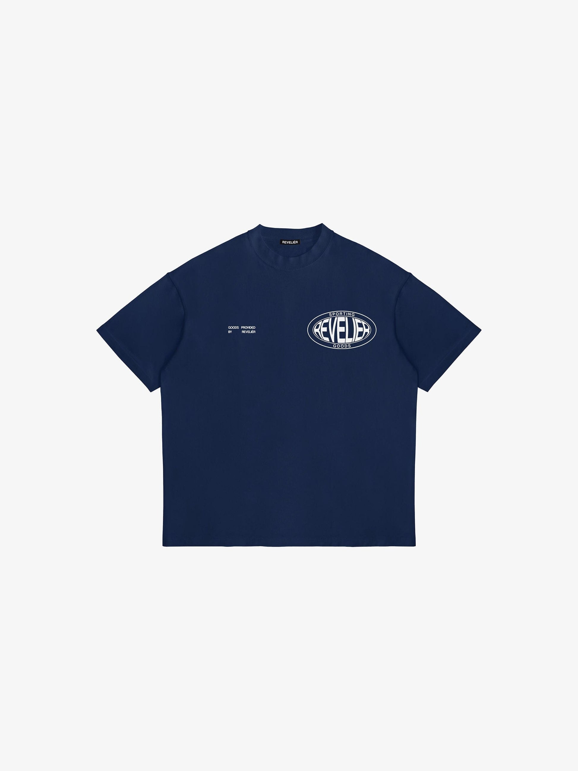 SPORTING GOODS T-SHIRT - NAVY T-Shirt Reveliér Studios 